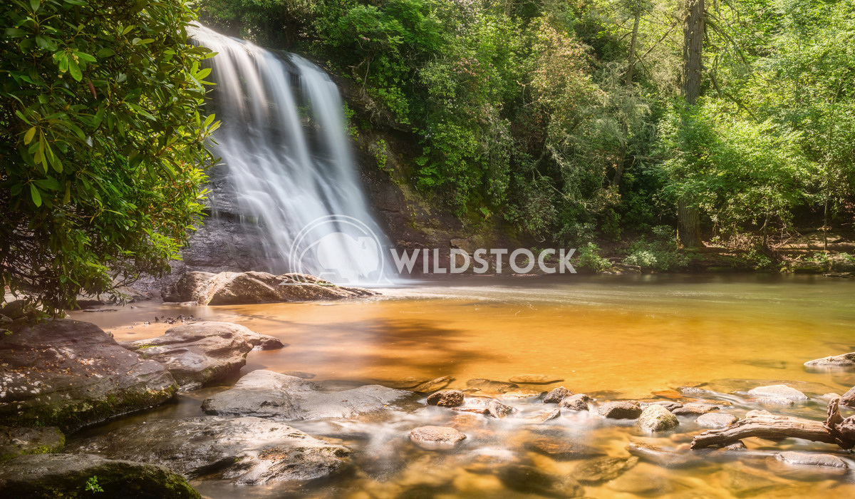 Peaceful Waterfall Stacy White Silver Run Falls in Cashiers, North Carolina